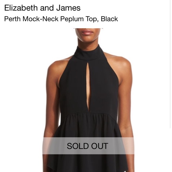 Elizabeth and James
Perth Mock-Neck Peplum Top - Picture 6 of 6